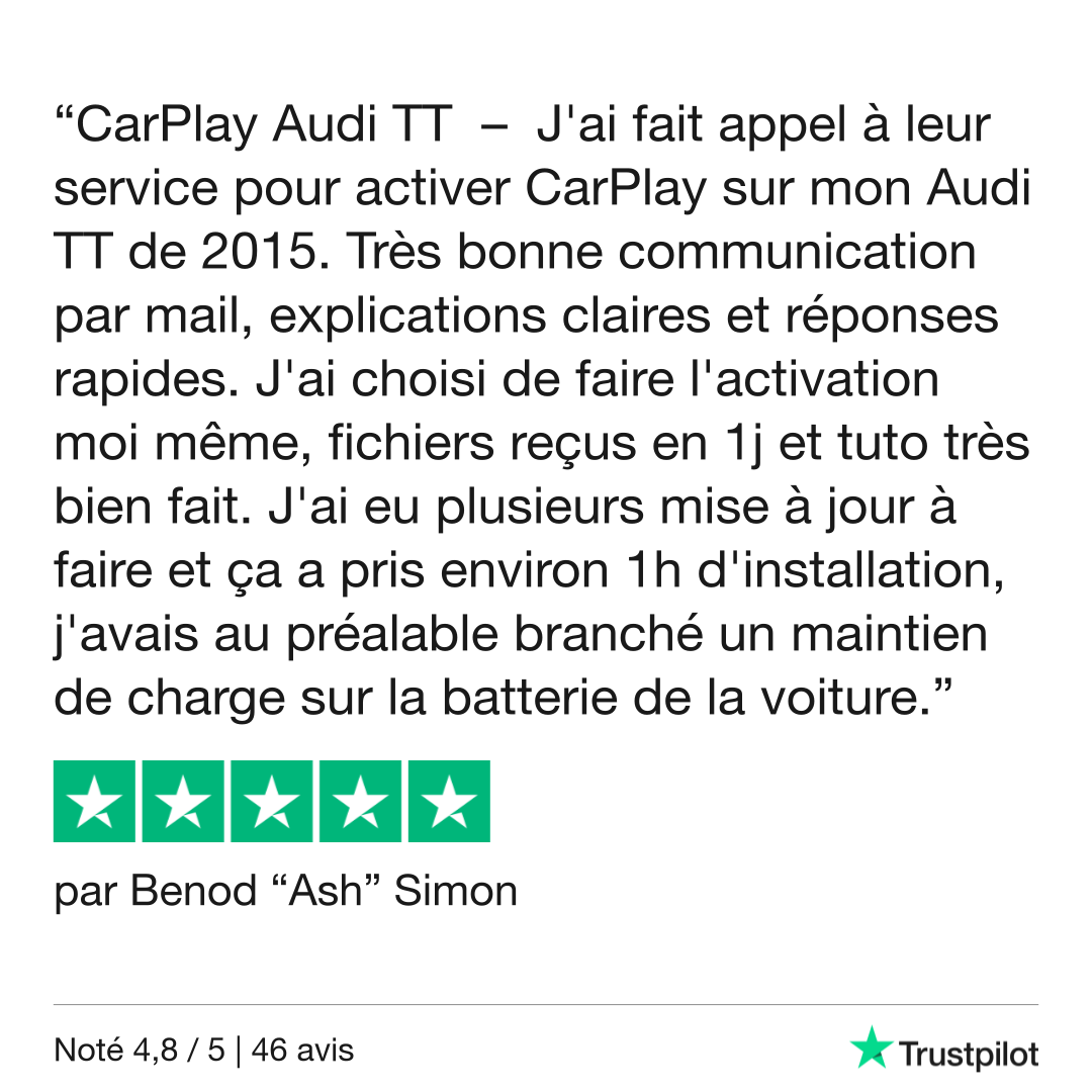 Activation Apple CarPlay & Android Auto | Audi R8