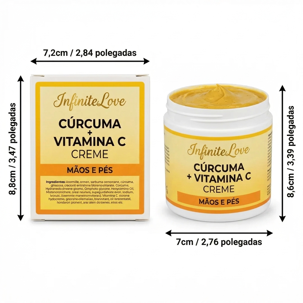 Creme Reparador para Mãos e Pés – Hidrata, Repara e Uniformiza o Tom da Pele