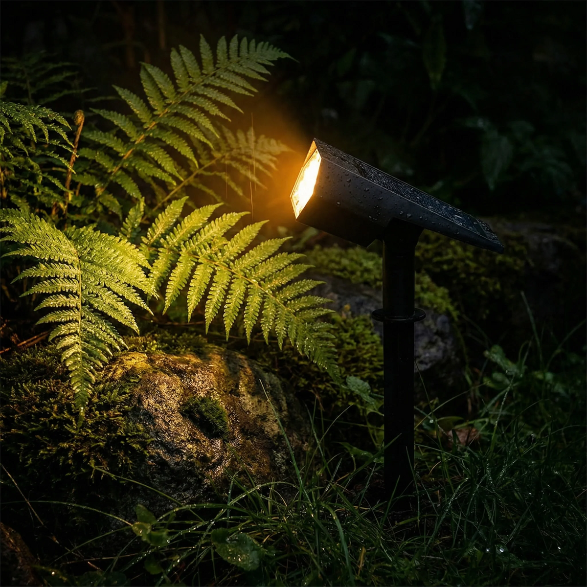 Refletor Solar LED para Jardim – Iluminação Externa Automática