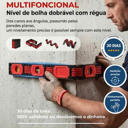 Nível Dobrável com Medidor de Ângulos