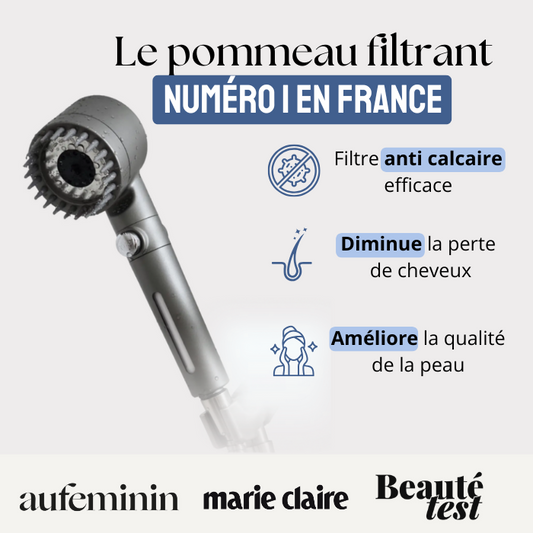 Pommeau de douche filtrant anti-impuretés™