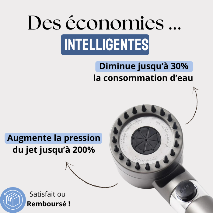 Pommeau de douche filtrant anti-impuretés™