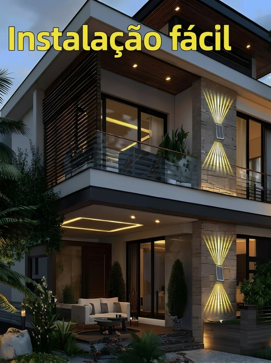 Luz Solar Exterior Premium Brilhante