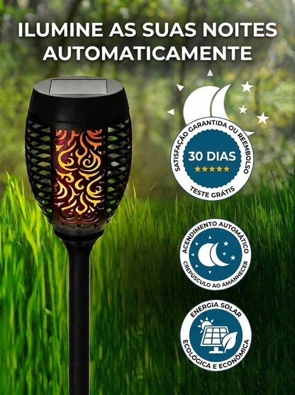 Lâmpadas Chama Solar Jardim
