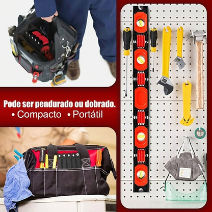 Nível Dobrável com Medidor de Ângulos