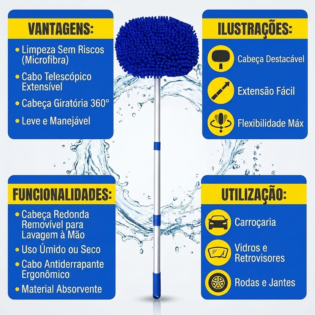 Mop Auto Extensível Pro