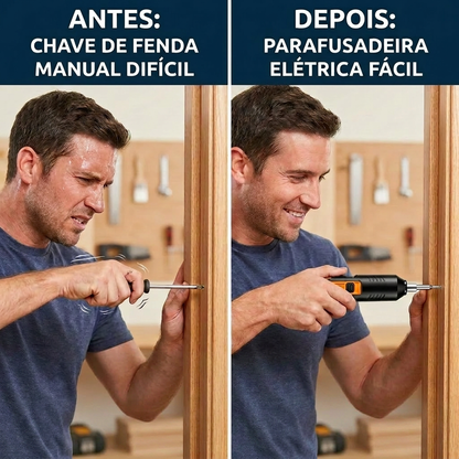 Mini Chave de Fenda Elétrica USB – 12 Pontas de Precisão