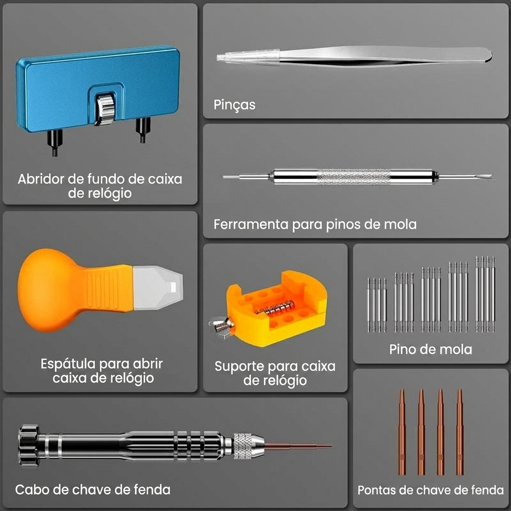 Kit Profissional de Relógios