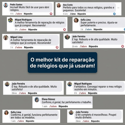 Kit Profissional de Relógios