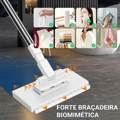 Vassoura de Limpeza Multifuncional com Microfibra & Papel Toalha