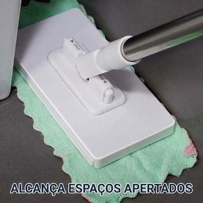 Vassoura de Limpeza Multifuncional com Microfibra & Papel Toalha