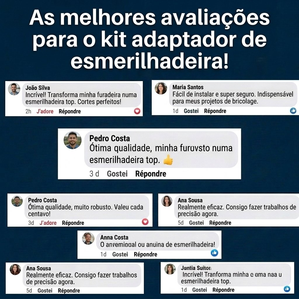 Kit Adaptador para Transformar sua Furadeira ou Parafusadeira em Esmerilhadeira