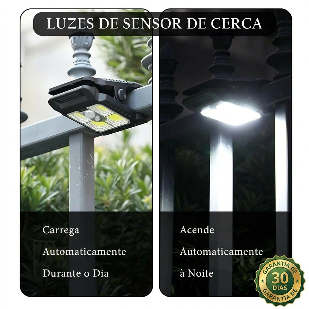 Luzes solares com sensor de movimento