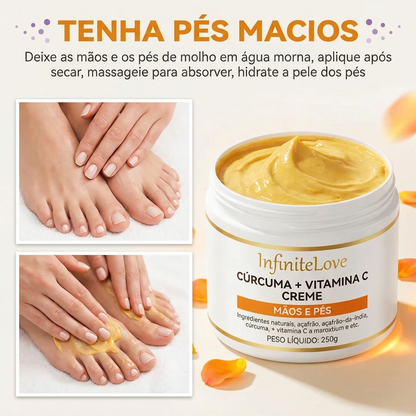 Creme Reparador para Mãos e Pés – Hidrata, Repara e Uniformiza o Tom da Pele