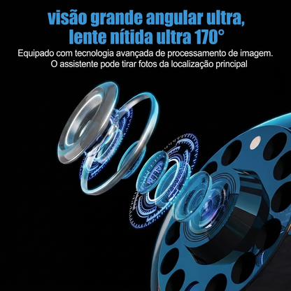Mini Câmara WiFi HD 1080P – Visão Noturna e Deteção de Movimento