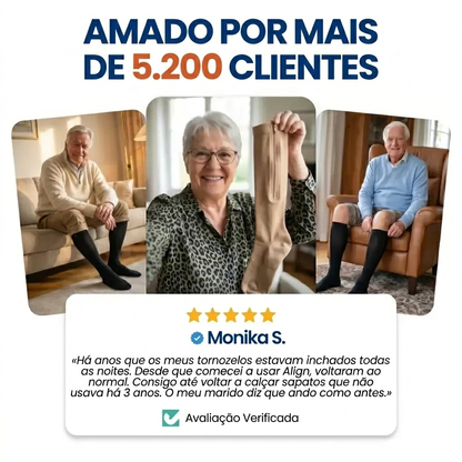 Meias de Compressão – Fácil de Calçar e Conforto Diário