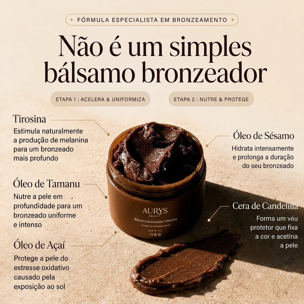 Bálsamo Autobronzeador Intensivo – Bronzeado Natural e Hidratação Profunda