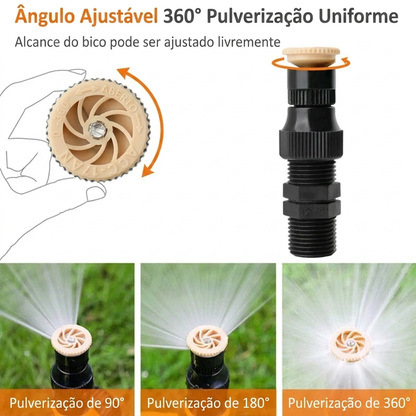 Irrigador Giratório 360º Prático