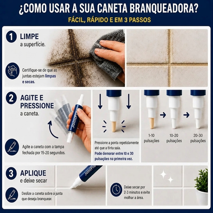 JointPro Lápis Renovador Juntas Branco