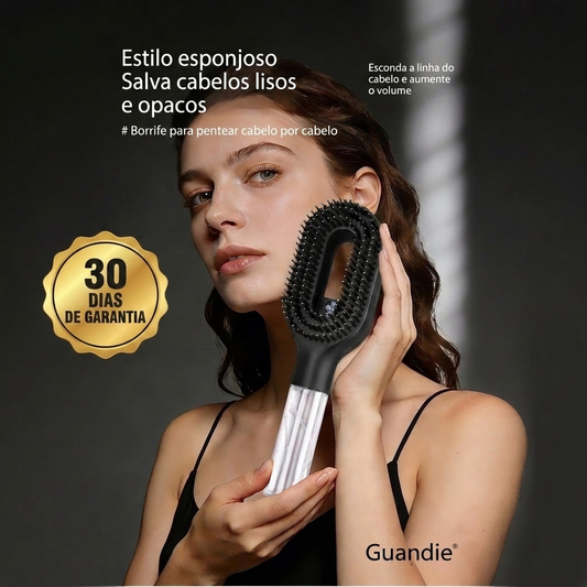 Escova Vaporizadora 2 em 1 – Desembaraça, Hidrata e Realça o Brilho dos Cabelos