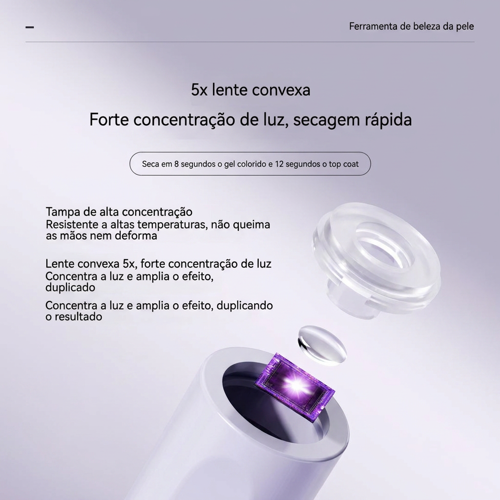 Lima Elétrica Unhas LED