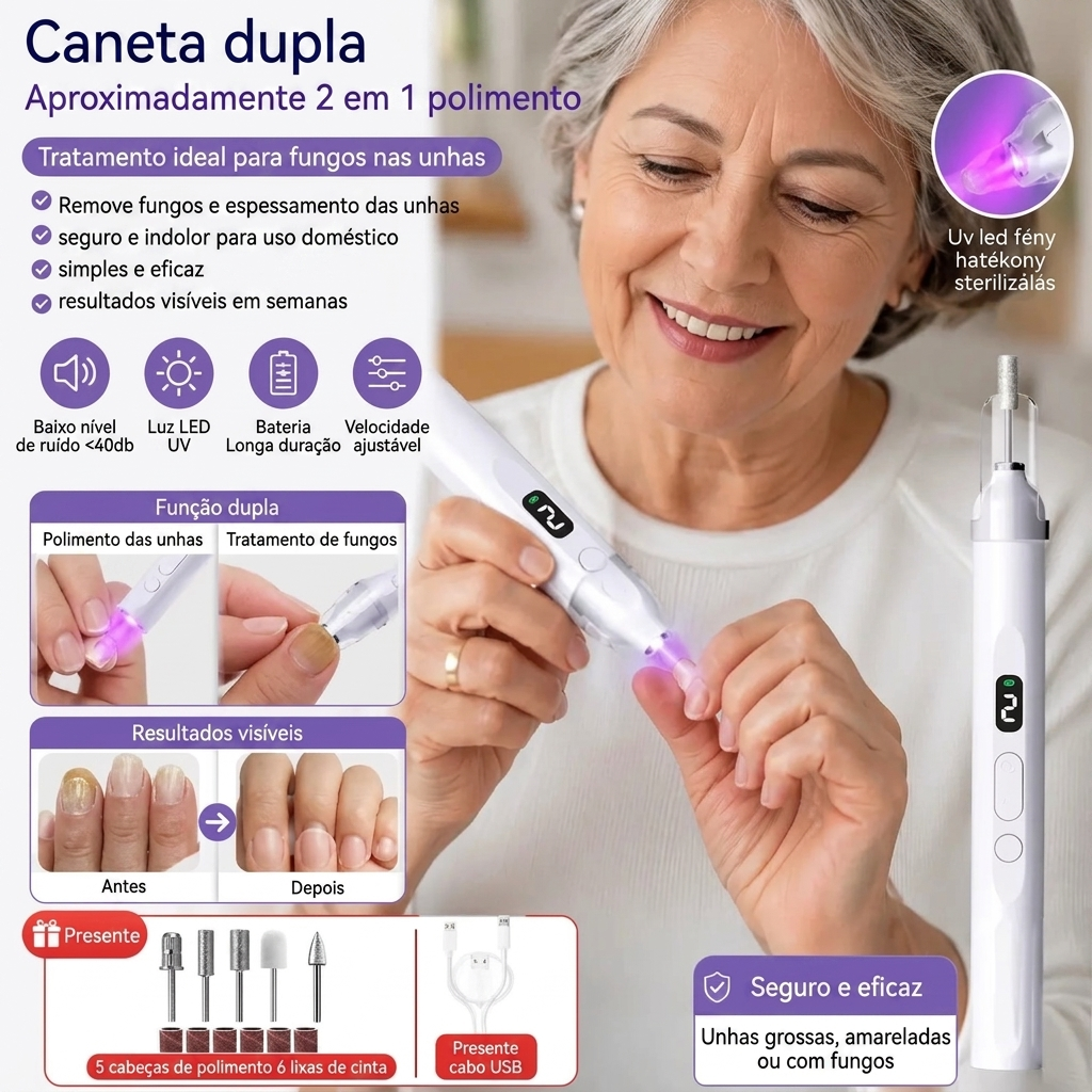 Lima Elétrica Unhas LED