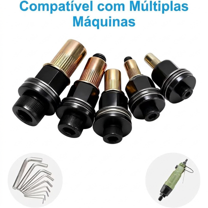 Kit Rebitador Profissional Completo Forte Compacto