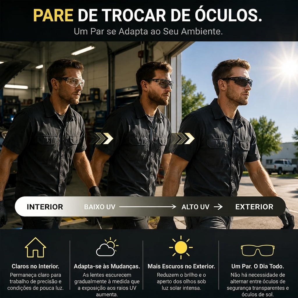 Óculos Fotocromáticos de Proteção
