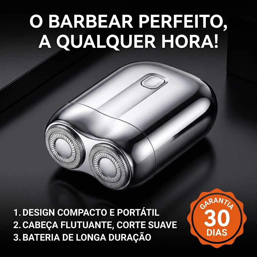 Mini Barbeador Pocket Pro Compacto