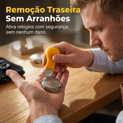 Kit completo de reparação de relógios – 72 peças, todas as ferramentas necessárias para abrir, ajustar e reparar em casa