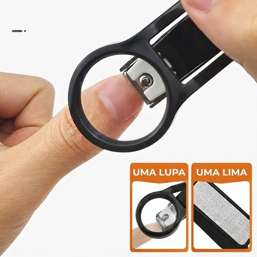 Cortador de Unhas com Lupa