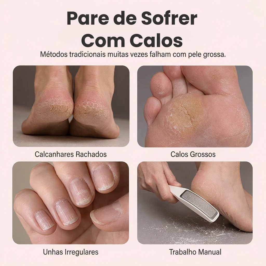 Lima Elétrica para Pés Profissional