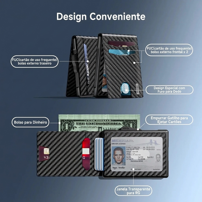 Carteira Masculina RFID – Fina, Elegante e Segura