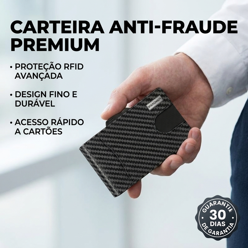 Carteira Masculina RFID – Fina, Elegante e Segura