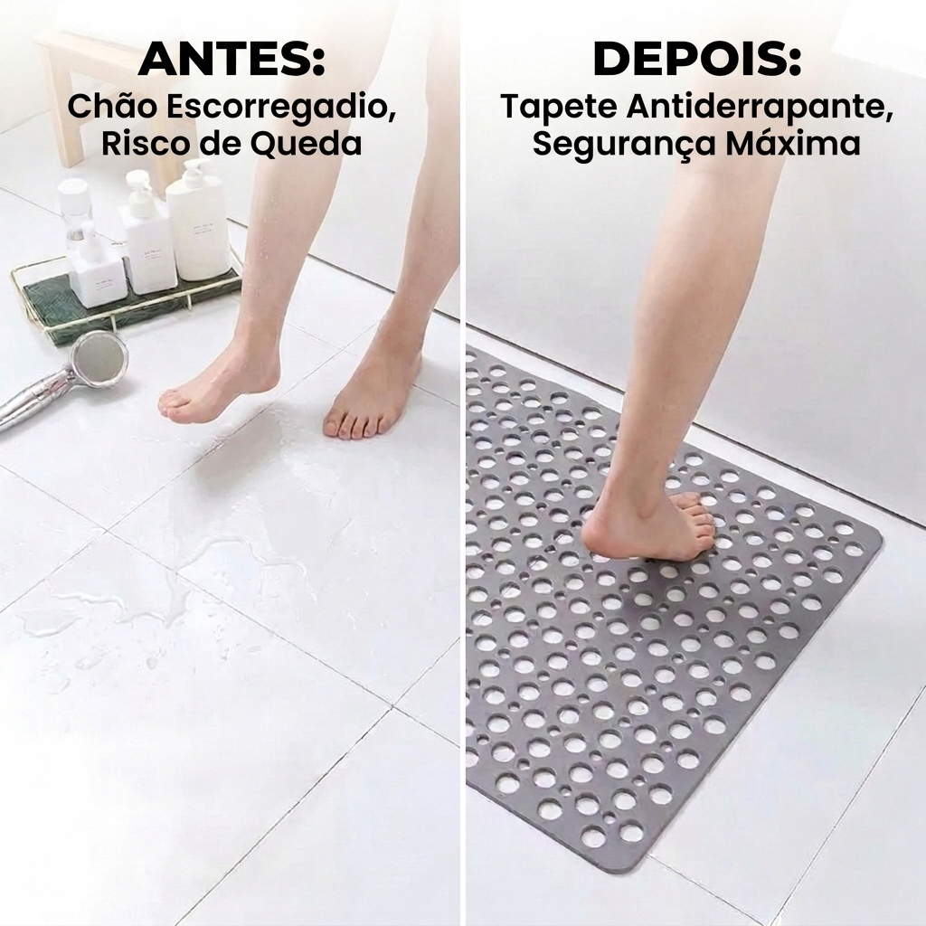 Tapete de Duche Antiderrapante – Mais Estabilidade e Conforto