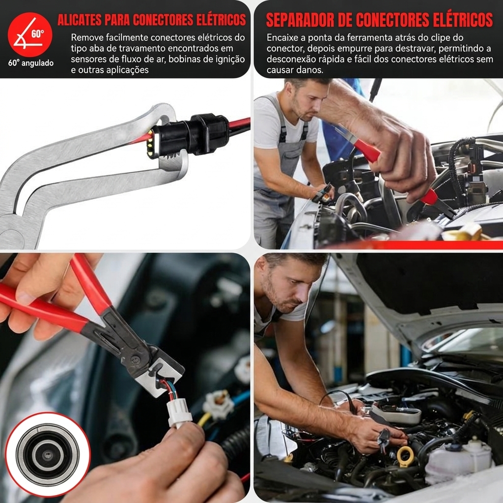 Kit Profissional de Alicates para Automóveis – 5 Peças