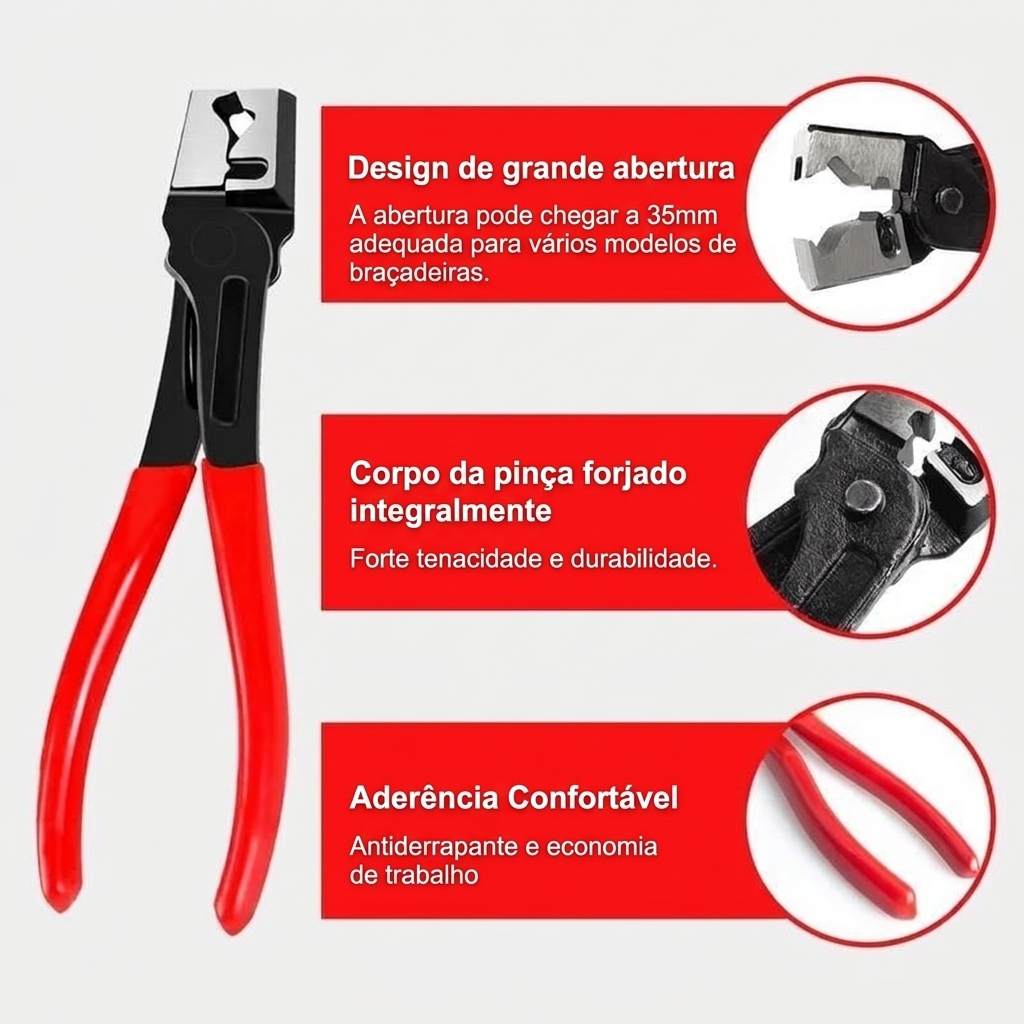Kit Profissional de Alicates para Automóveis – 5 Peças