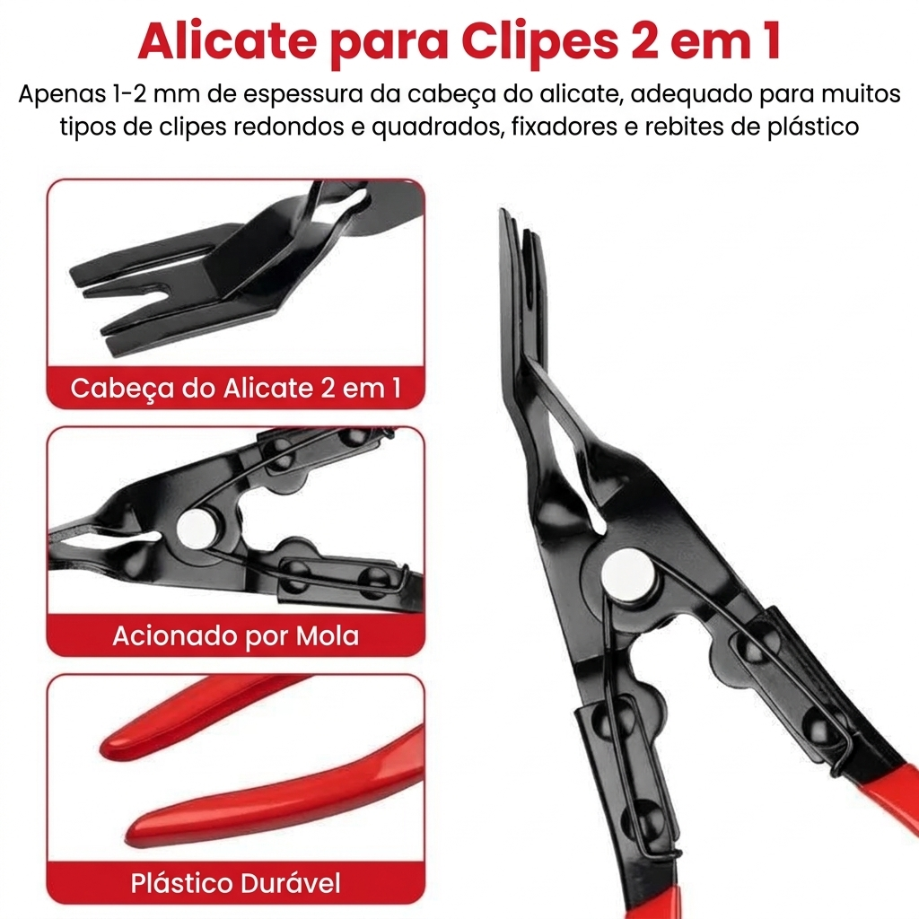 Kit Profissional de Alicates para Automóveis – 5 Peças