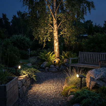 Refletor Solar LED para Jardim – Iluminação Externa Automática