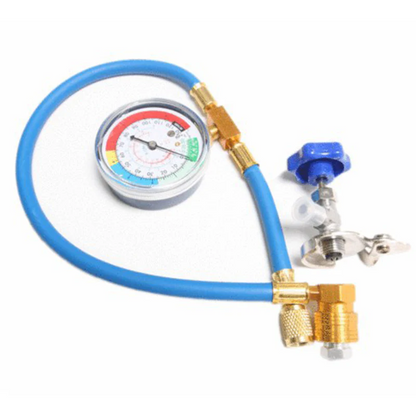 ⏳Oferta temporária⏰ Mangueira de enchimento de ar condicionado R134a com manómetro – ferramenta universal e fácil de usar